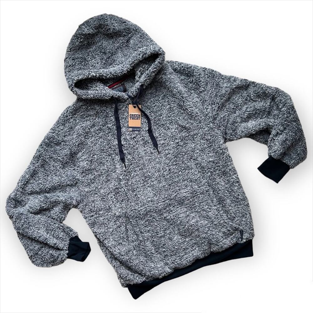 Green Treat Grey Blue Lounge Pullover Hoodie Men’s Size Medium-Large